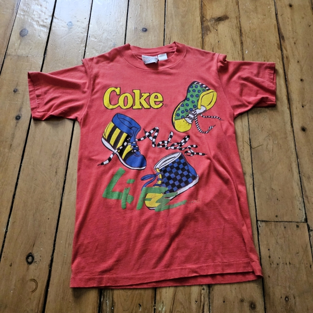 Vintage 1987 "COKE ADDS LIFE'' t-shirt